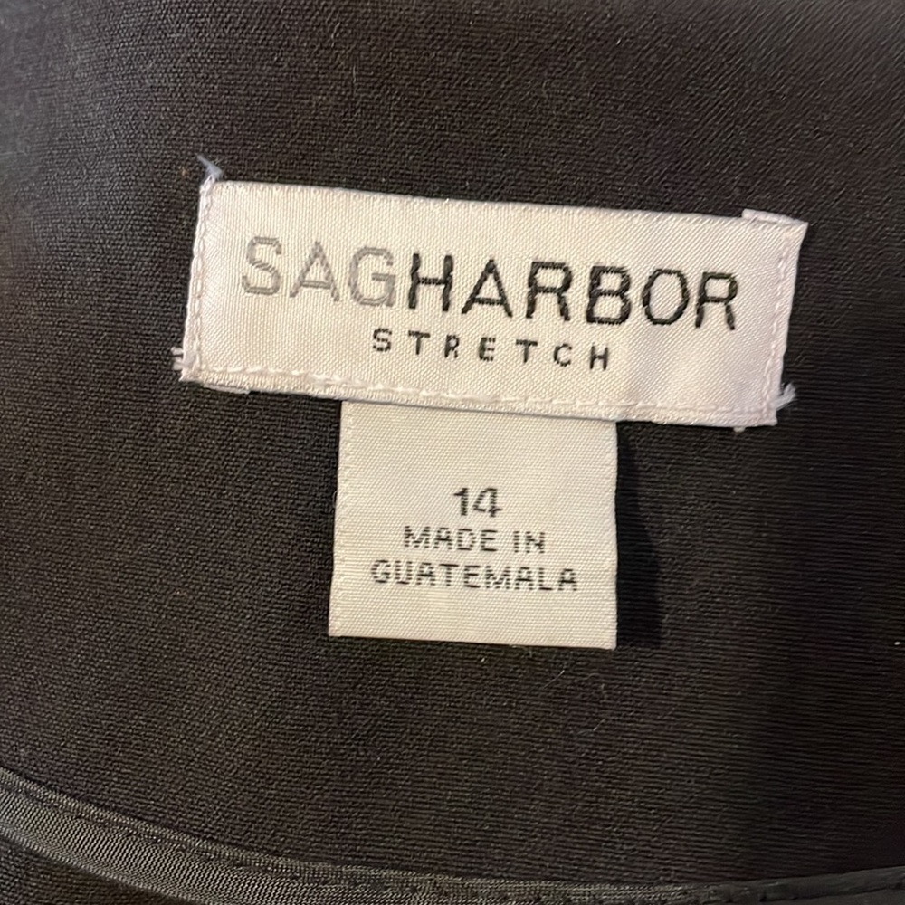 Sag Harbor Black 3/4 sleeve Blazer - Picture 6 of 7